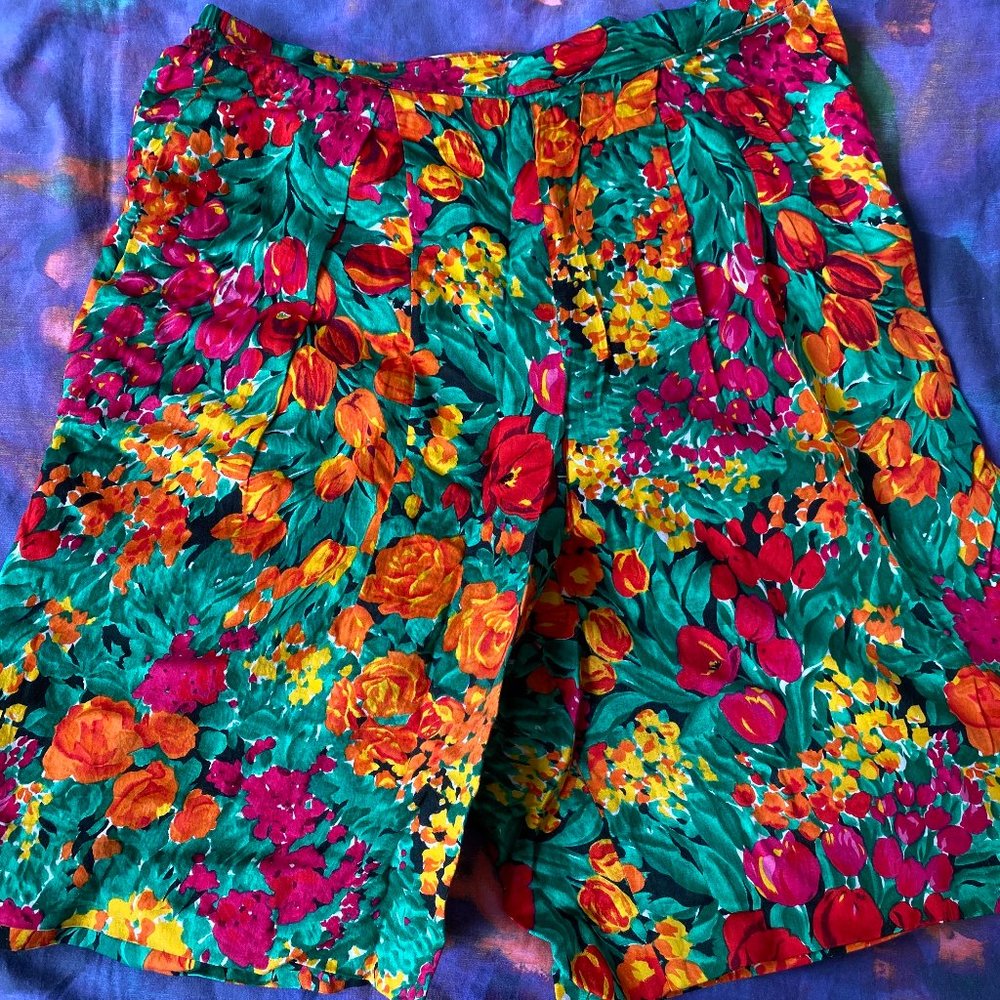 Vintage Floral Shorts